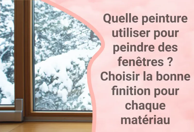 Quelle peinture utiliser pour peindre des fenêtres ? Choisir la bonne finition pour chaque matériau